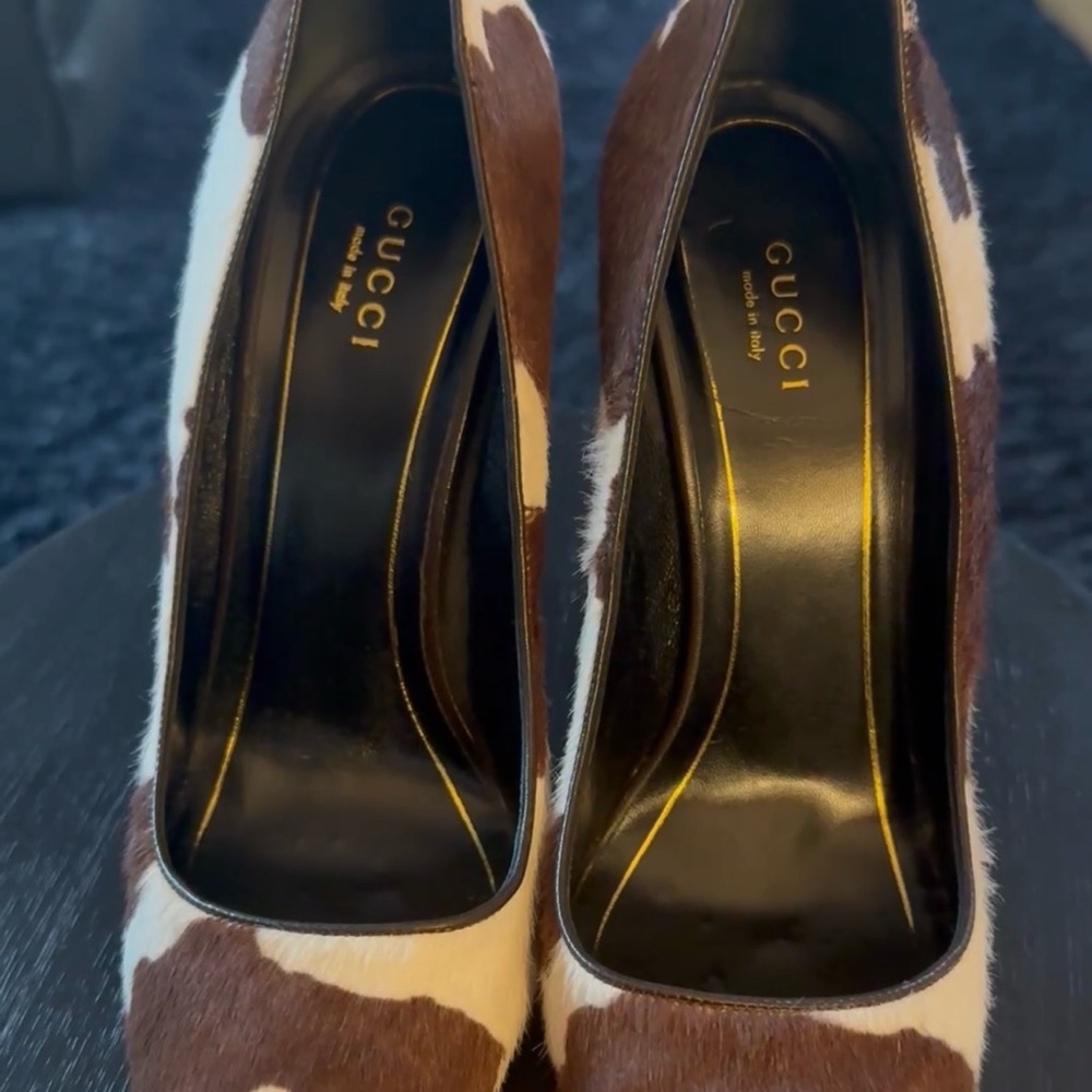 Gucci Limited Edition Pony Hair Heels Western Pumps 9/9.5